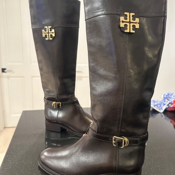 Tory Burch Chocolate Brown Riding Boots (New, Never Worn) - Nordstrom Sale Find! - Picture 9 of 9